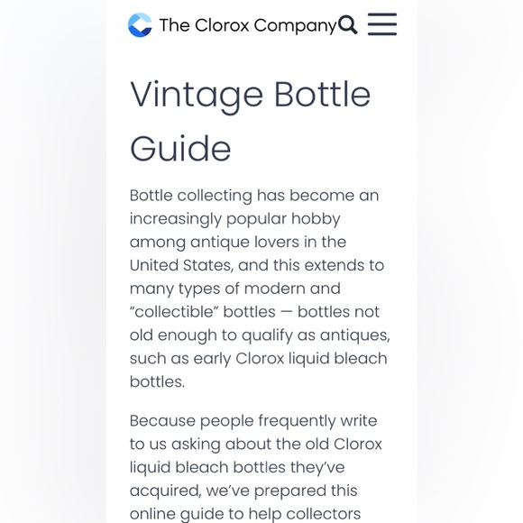 RARE FINDVintage Original Clorox Amber Glass Bottle Pint WITH STOPPER! 1929-1930 - Picture 6 of 8